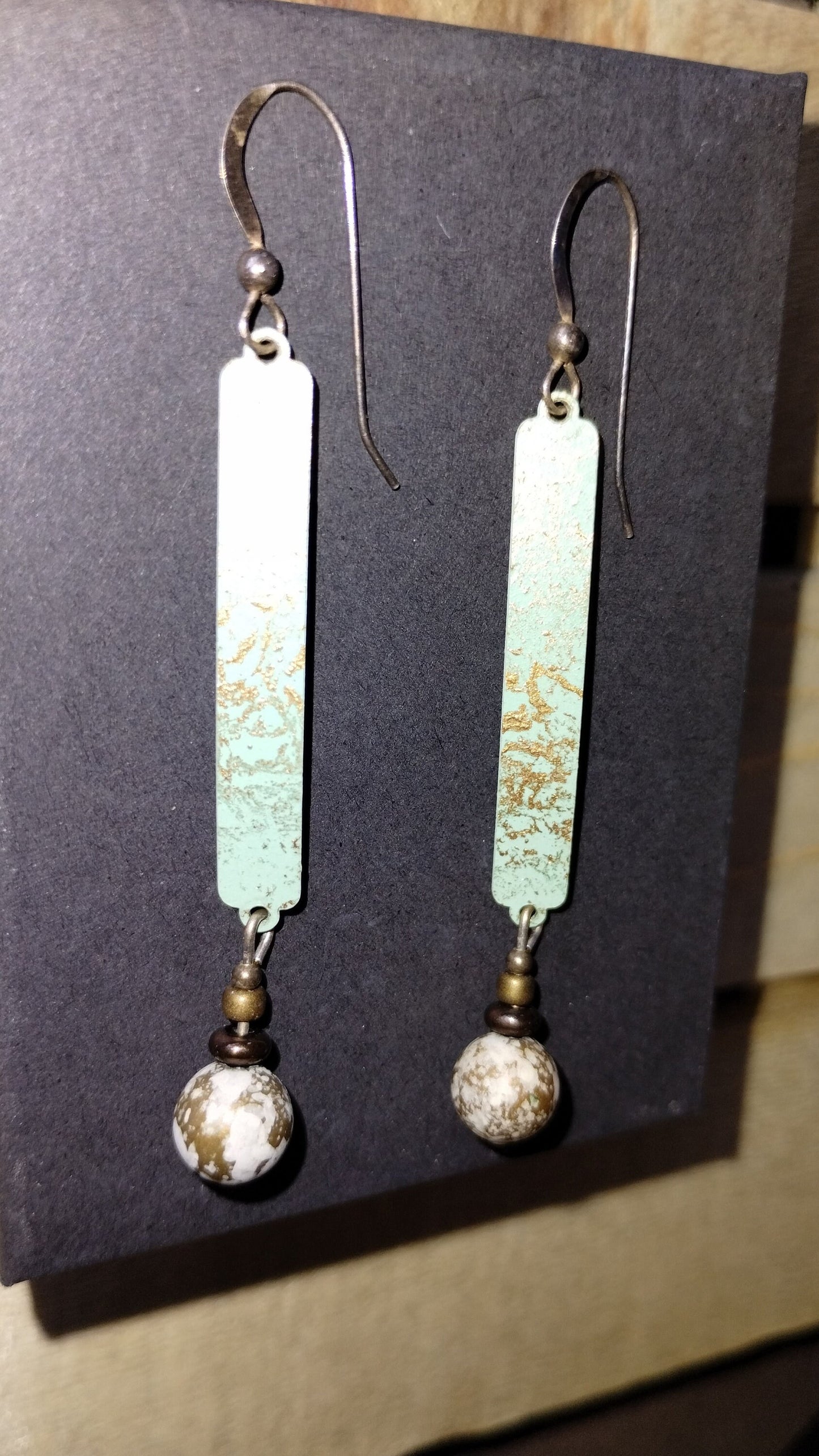 Vintage Turquoise Drop Earrings