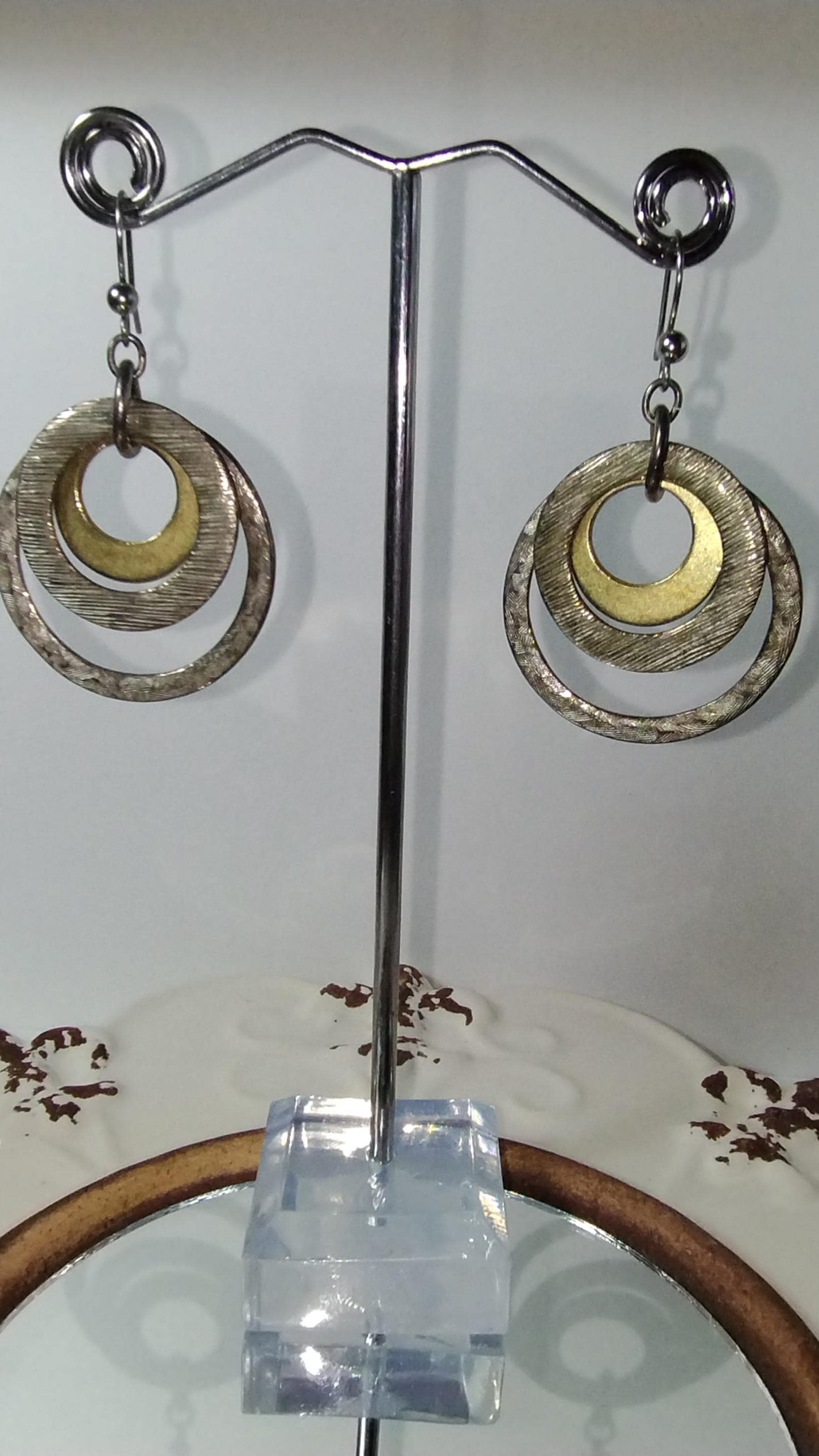 Hammered Hoop Earrings