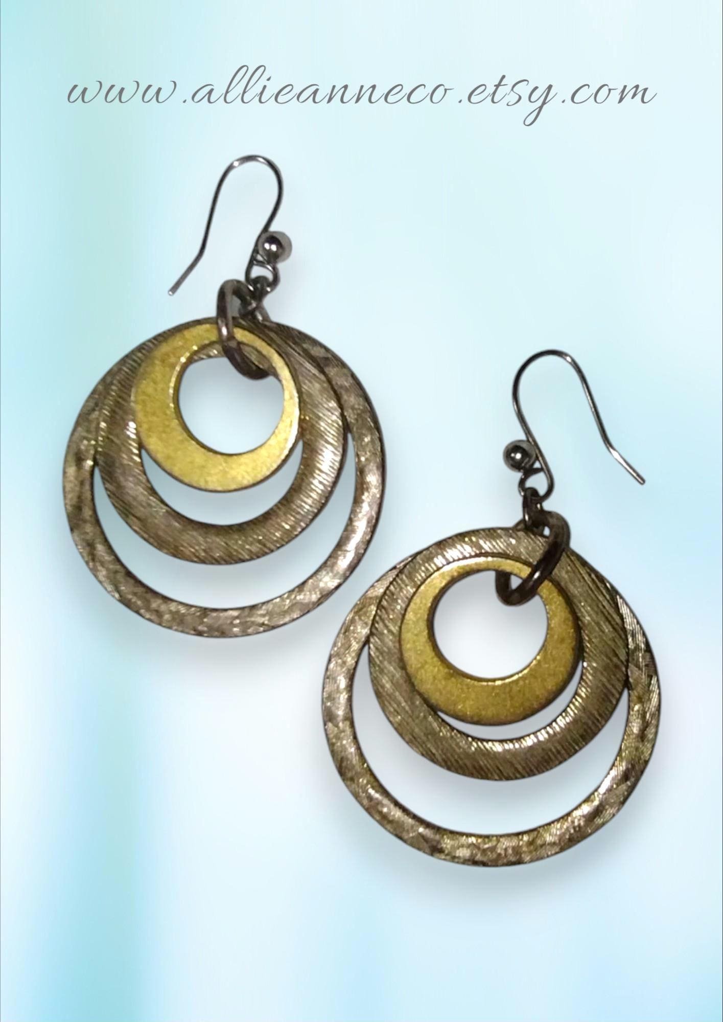 Hammered Hoop Earrings