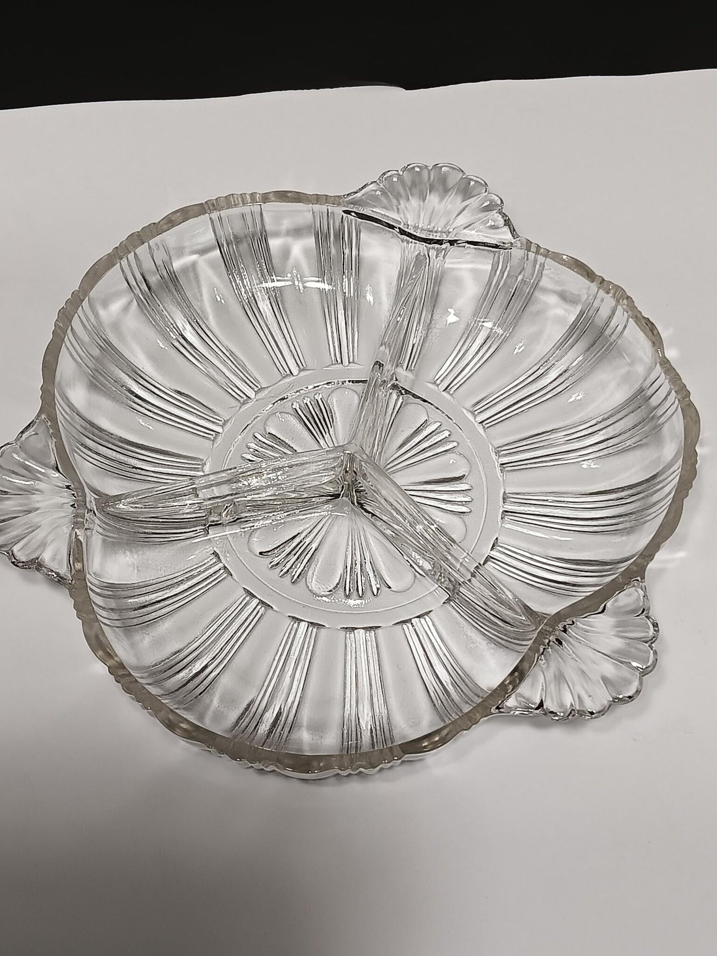 Vintage Divided Serving Dish Hazel Atlas