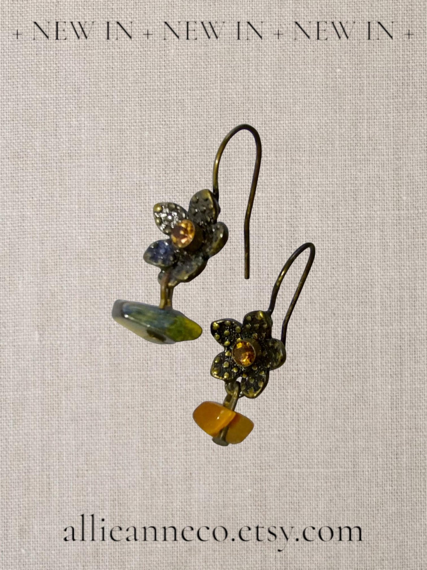 Vintage Avon Drop Flower Earrings
