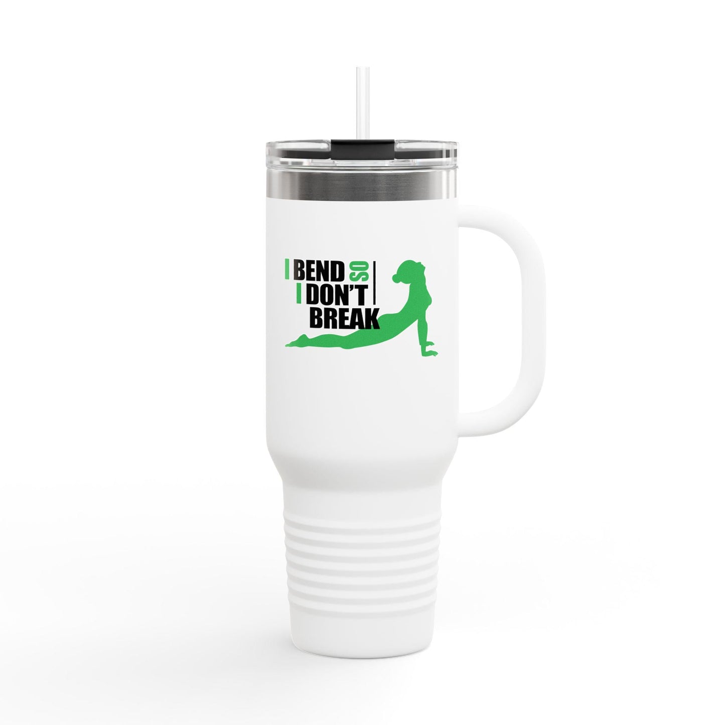 Yoga I Bend So I Don't Break Insulated Travel Mug Tumbler, 40oz