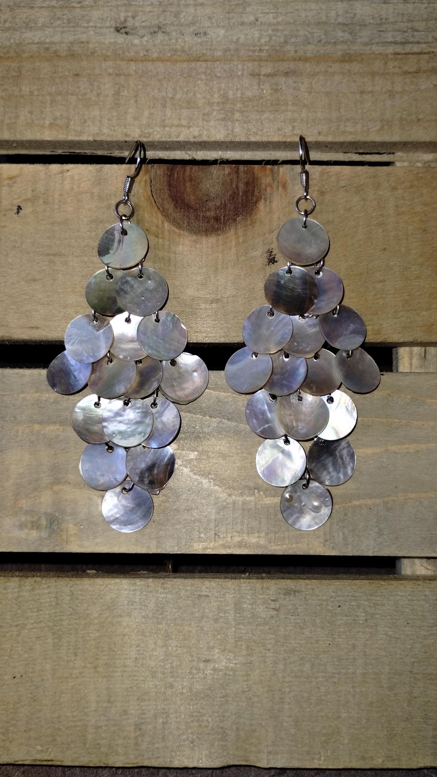 Chandelier Shell Earrings